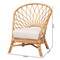 Bali & Pari Emmeline Bohemian Honey Rattan Accent Chair 245-13640-ZORO - alternate 6